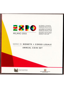 2015 - Divisionale I.P.Z.S. 9 Valori con 2 € Commemorativo Expo 2015 Milano